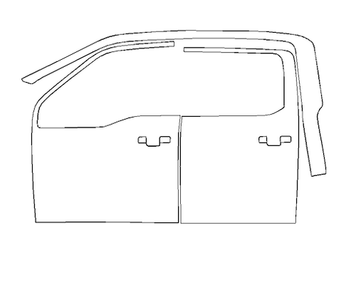 Left Side Door PPF Kit | FORD F-150 PLATINUM 2024