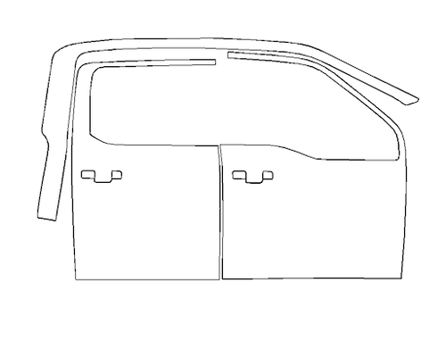 Right Side Door PPF Kit | FORD F-150 PLATINUM 2024