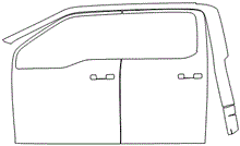 Load image into Gallery viewer, Left Side Door PPF Kit | FORD F-150 KING RANCH 2024