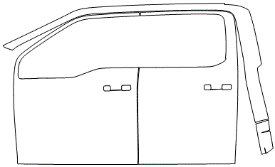 Left Side Door PPF Kit | FORD F-150 STX 2024