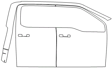 Right Side Door PPF Kit | FORD F-150 PLATINUM 2024