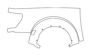 Right Outer Bed Panel PPF Kit | FORD F-150 RAPTOR R 2025