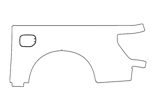 Right Outer Bed Panel PPF Kit | FORD F-150 STX 2024