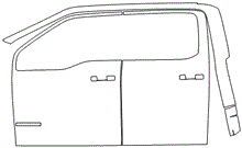 Load image into Gallery viewer, Left Side Door PPF Kit | FORD F-150 KING RANCH 2024