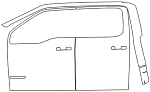 Left Side Door PPF Kit | FORD F-150 KING RANCH 2024