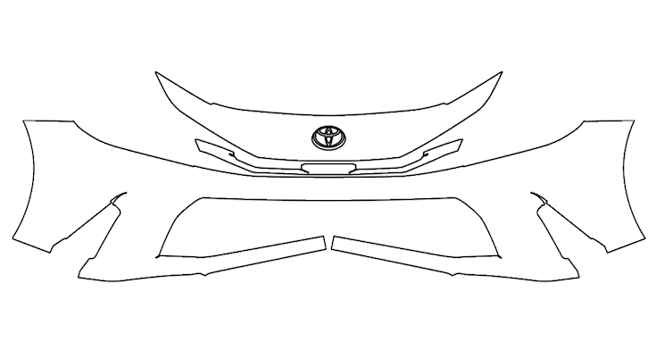 Front Bumper PPF Kit | TOYOTA CAMRY 2025