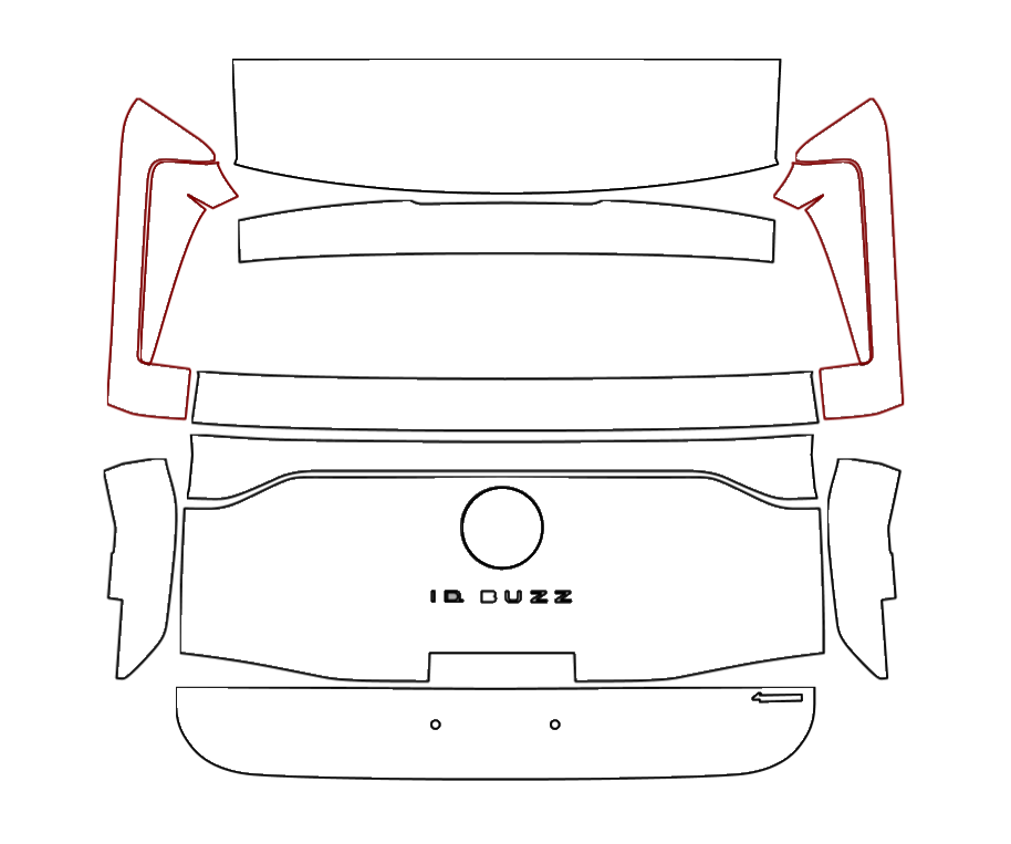 Rear Hatch PPF Kit | VOLKSWAGEN ID.BUZZ 2025