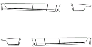 Rocker Panel Kit | FORD RANGER XL SUPERCAB 2022