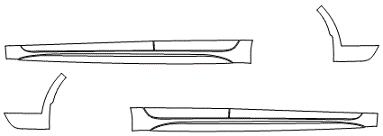 Rocker Panel Kit | TOYOTA COROLLA SEDAN SE - XSE - NIGHTSHADE 2024