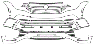 Bumper Kit | VOLKSWAGEN TIGUAN SE R-LINE -- SEL - R-LINE 2023