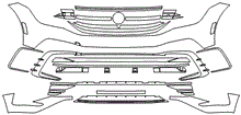 Load image into Gallery viewer, Bumper Kit | VOLKSWAGEN TIGUAN COMFORTLINE R-LINE HIGHLINE R-LINE 2023