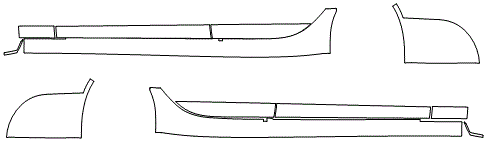 Rocker Panel Kit | JAGUAR XF SEDAN BASE 2017