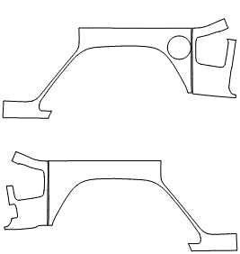 Rear Fender Kit - 4 DOOR | JEEP WRANGLER UNLIMITED 4 DOOR WILLYS 2022